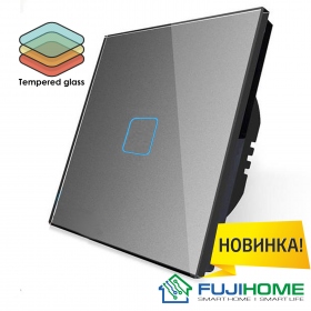Сенсорный выключатель одноклавишный с подсветкой FUJIHOME FHZ-011G1G