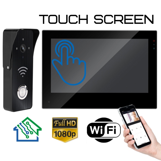 Комплект видеодомофона с Wi-Fi FUJIHOME FHD-5703B FULL HD (с вызывной панелью C-500B)