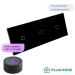 Умный сенсорный выключатель с WiFi FUJIHOME FHZ-007TG3B работает с Алисой, 3 поста