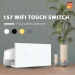 Умный сенсорный выключатель с WiFi FUJIHOME FHZ-006DG2W работает с Алисой, 2 поста