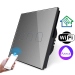 Умный сенсорный выключатель с WiFi FUJIHOME FHZ-017G3G работает с Алисой