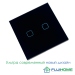 Сенсорный выключатель двухклавишный с подсветкой FUJIHOME FHZ-011G2B