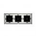 Панель для сенсорного выключателя на 3 поста FUJIHOME TW-1G1G1G-GD(SB), размер 228х86мм, цвет золотой.