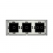 Панель для сенсорного выключателя на 3 поста FUJIHOME TW-1G1G2G-BK(SB), размер 228х86мм, цвет черный.