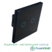 Сенсорный выключатель двухклавишный с подсветкой FUJIHOME FHZ-011G2B