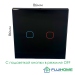 Сенсорный выключатель двухклавишный с подсветкой FUJIHOME FHZ-011G2B