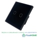 Сенсорный выключатель двухклавишный с подсветкой FUJIHOME FHZ-011G2B