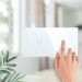 Умный сенсорный выключатель с WiFi FUJIHOME FHZ-006DG2W работает с Алисой, 2 поста