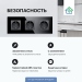 Розетка электрическая с заземлением FUJIHOME S3B, рамка стекло, 220В /16А