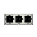 Панель для сенсорного выключателя на 3 поста FUJIHOME TW-1G2G2G-GD(SB), размер 228х86мм, цвет золотой.