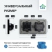 Сенсорный выключатель WIFI с розеткой FUJIHOME SW2B, цвет черный, работает с Яндекс Алиса