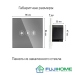 Сенсорный выключатель (диммер) для управления шторами FUJIHOME TW-C101NG-GY, цвет серый